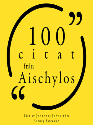 cover image of 100 citat från Aeschylus